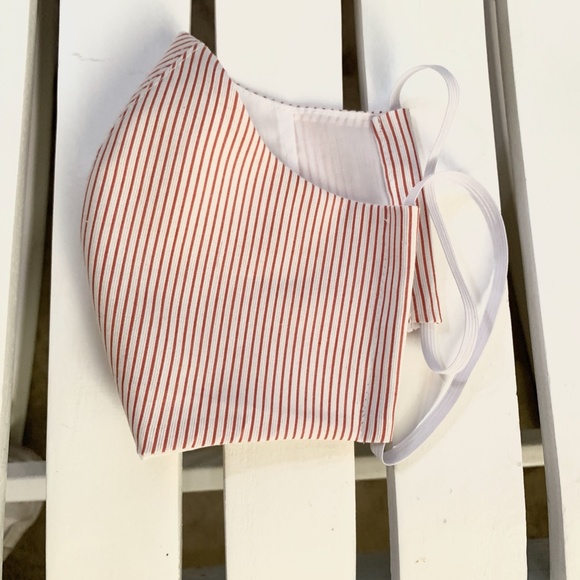 STRIPE Face Mask with Filter Pocket - Picture 1 of 6